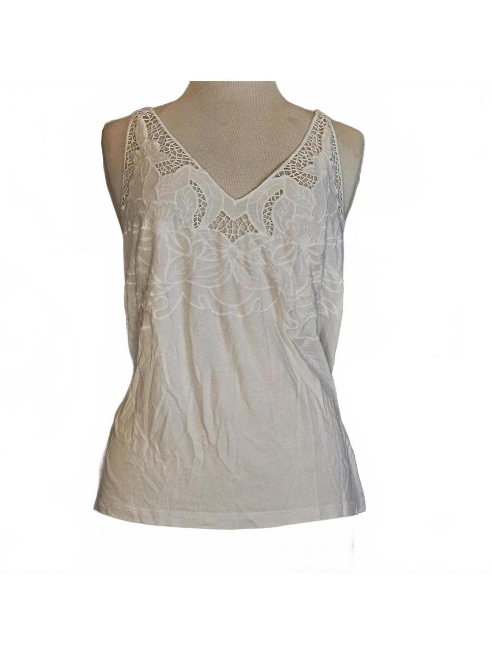 Cotton Blend, Witchy Boho Fairy Cut out Top Sz Medium H&M
